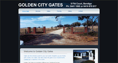 Desktop Screenshot of goldencitygates.com.au